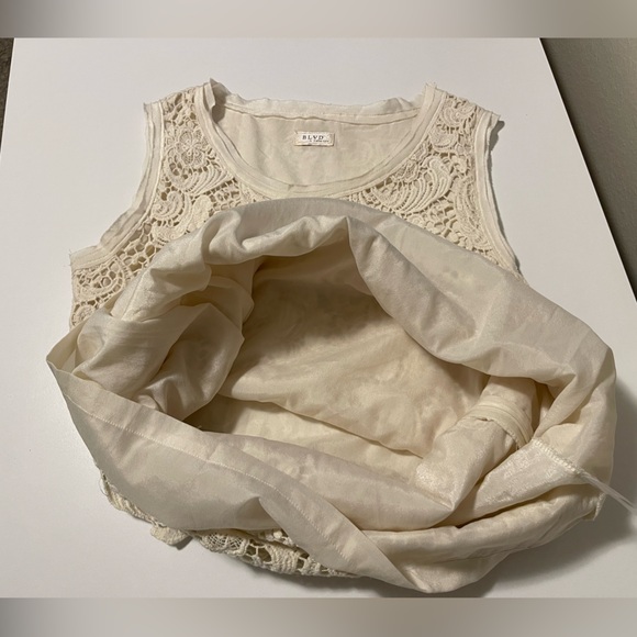 BLVD Lace and Linen Dress - Size Small - Picture 11 of 13